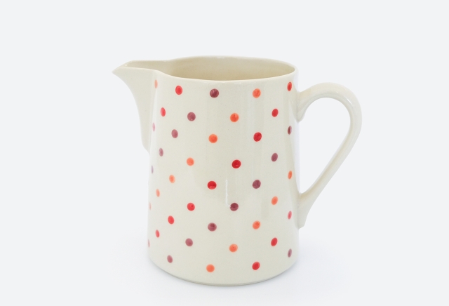 1.5 L Krug Tupfen Rott&ouml;ne