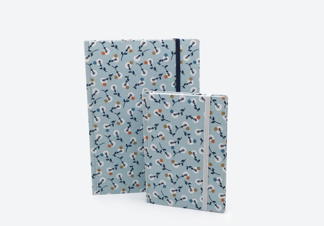 Agenda A5 hoch Pflanze blau