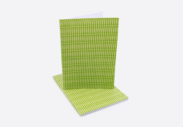 Blattmuster beige auf olive