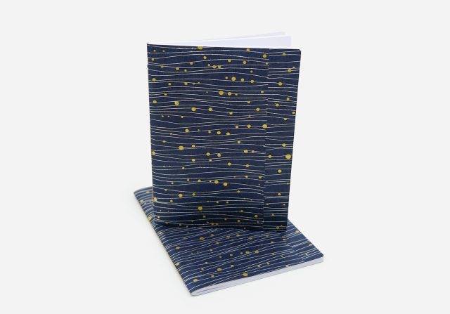 Linien weiss goldene Punkte