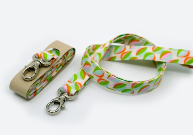 B&auml;ndel lang Bl&auml;ttchen gr&uuml;n rosa