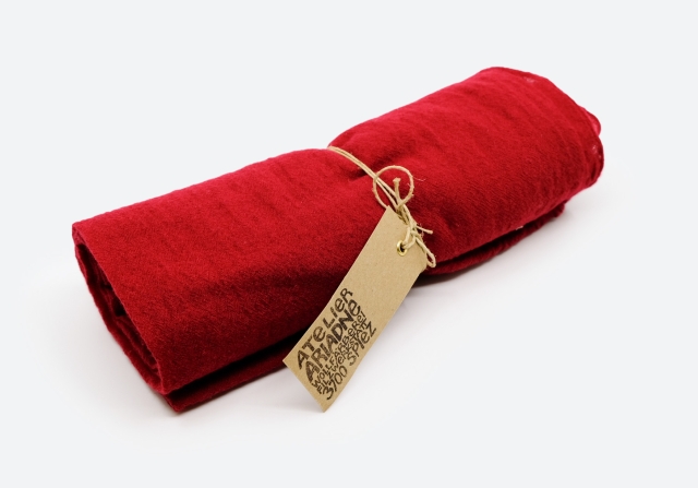 Woll&eacute;tamine Schal rot