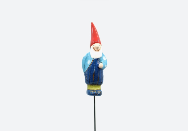 Gartenzwerg Stab t&uuml;rkis