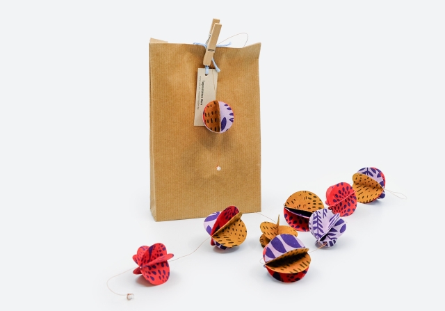 Girlande Rondellen orange