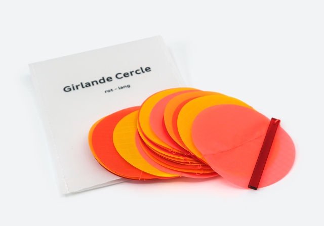 Circle Girlande orangerot