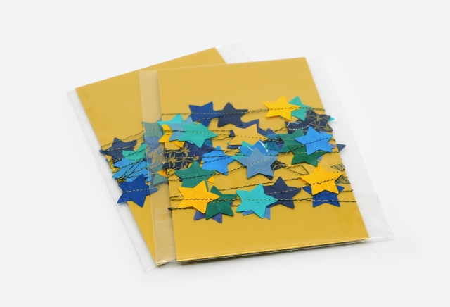 Girlande Sterne blau