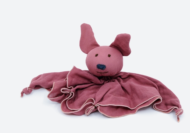 Fledermaus-Nuscheli altrosa