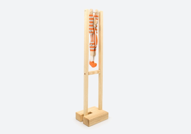 Handturner Fussballer orange