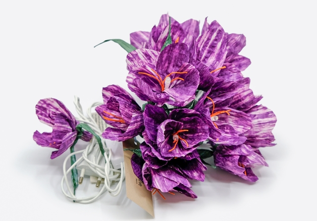 Lichterkette violett