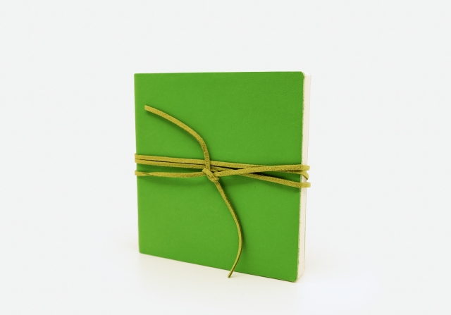 Lederbuch gr&uuml;n