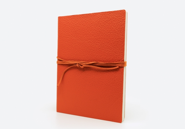 Lederbuch orange A5