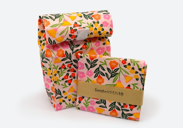 Sandwichbeutel Bl&uuml;mchen