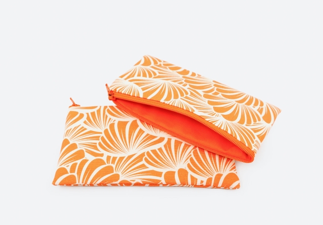 Pouch M &ndash; Muscheln orange