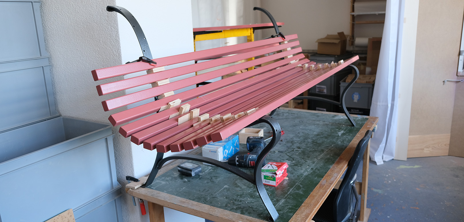 Restauration Gartenbank